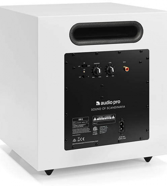 AUDIO PRO SW-5 White - Компактный премиум-сабвуфер