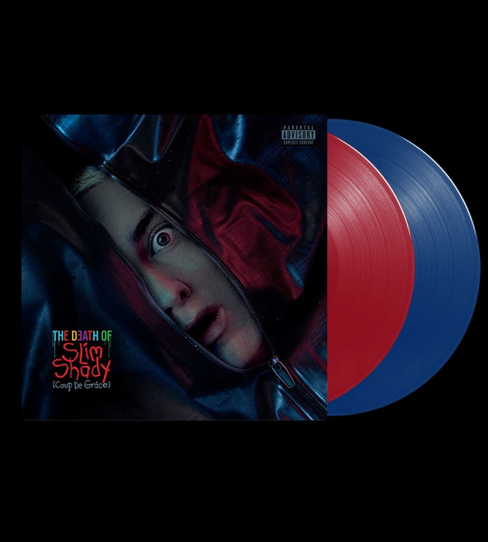 Eminem - The Death of Slim Shady - 12" винил/33. Альбом, Red & Blue Vinyl 2LP