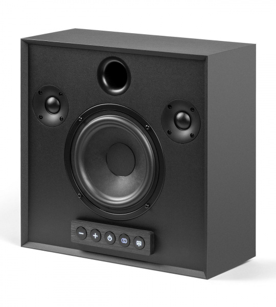 MOREL HOGTALARE - BLACK CABINET WITH RED GRILL (EU) - активная беспроводная акустическая система
